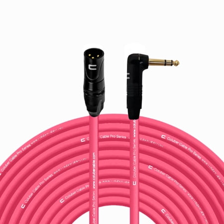 Coluber Cable Right Angle 1/4 TRS to XLR Male (3-Pin) Balanced Stereo Cable