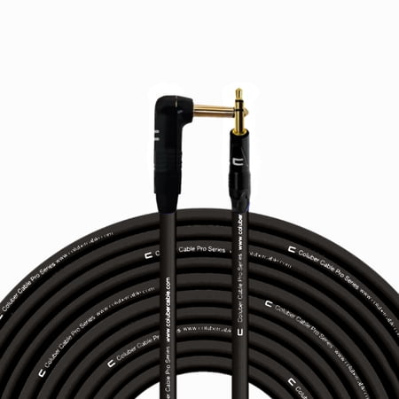 Coluber Cable - Right Angle 1/4" TS to 3.5 TRS Male - Pro Audio Connector