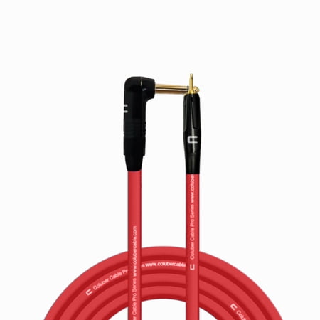 Coluber Cable Right Angle 1/4" TS to 3.5 TS Male - Pro Audio Interface Cable