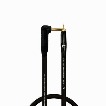 Coluber Cable Right Angle 1/4" TS to 3.5 TS Male - Pro Audio Interface Cable