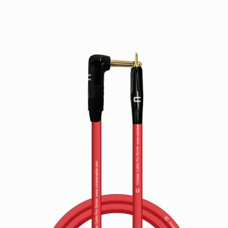 Coluber Cable Right Angle 1/4" TS to 3.5 TS Male - Pro Audio Interface Cable