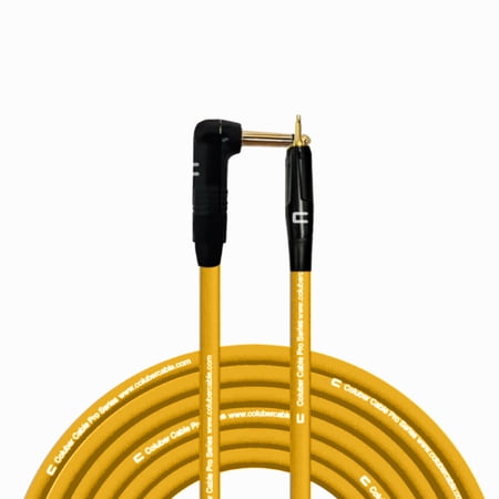 Coluber Cable Right Angle 1/4" TS to 3.5 TS Male - Pro Audio Interface Cable