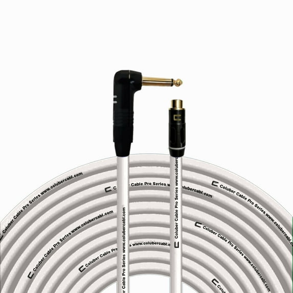 Coluber Cable Right Angle 1/4" TS to RCA Female Pro Powered Audio Connector