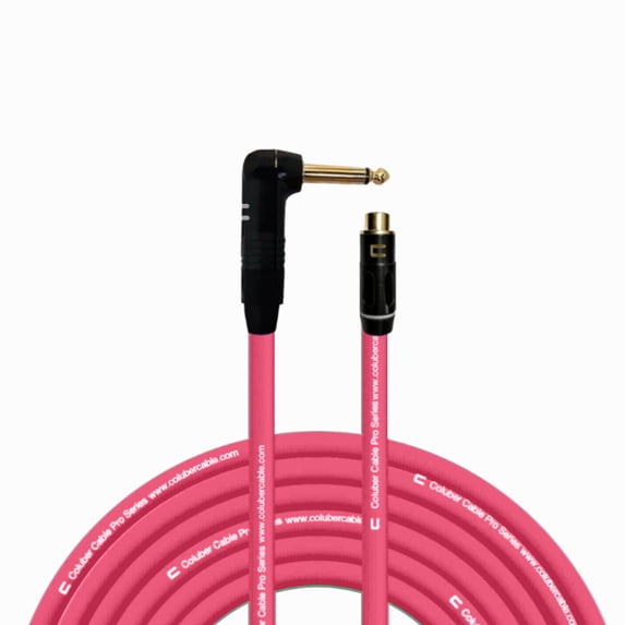 Coluber Cable Right Angle 1/4" TS to RCA Female Pro Powered Audio Connector