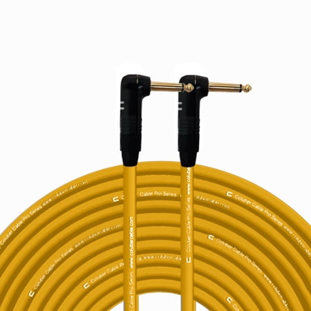 Coluber Cable Right Angle 1/4" TS to Right Angle 1/4" TS Pro Audio Connector