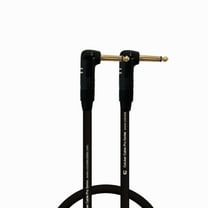 Coluber Cable Right Angle 1/4" TS to Right Angle 1/4" TS Pro Audio Connector