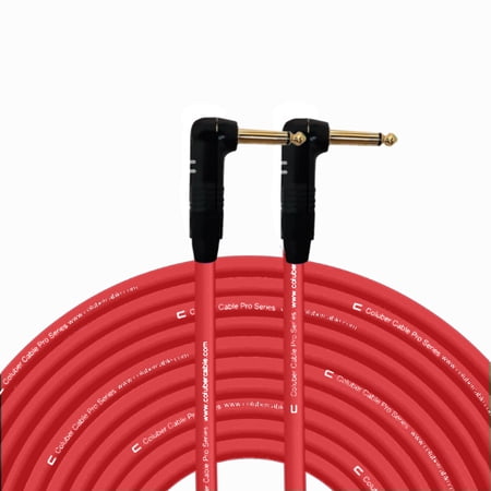 Coluber Cable Right Angle 1/4" TS to Right Angle 1/4" TS Pro Audio Connector