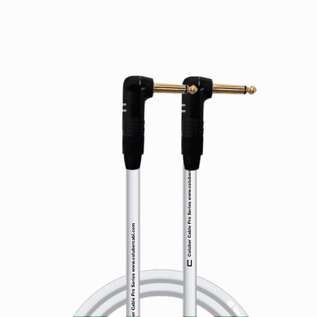 Coluber Cable Right Angle 1/4" TS to Right Angle 1/4" TS Pro Audio Connector
