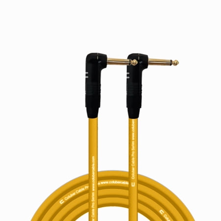 Coluber Cable Right Angle 1/4" TS to Right Angle 1/4" TS Pro Audio Connector