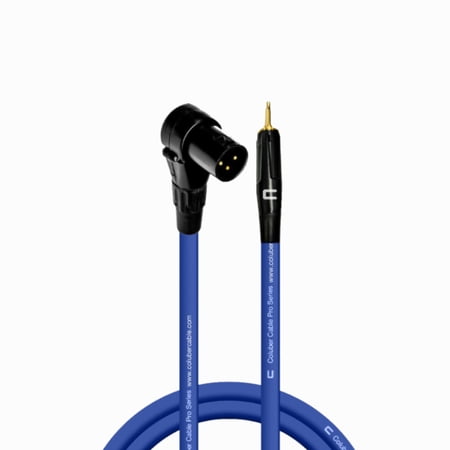 Coluber Cable Right Angle Male XLR - 3.5 TS Male 3-Pin Microphone Connector