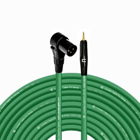 Coluber Cable Right Angle Male XLR - 3.5 TS Male 3-Pin Microphone Connector