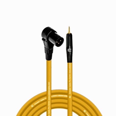 Coluber Cable Right Angle Male XLR - 3.5 TS Male 3-Pin Microphone Connector