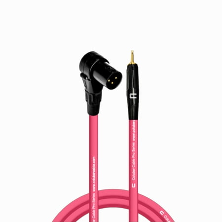 Coluber Cable Right Angle Male XLR - 3.5 TS Male 3-Pin Microphone Connector