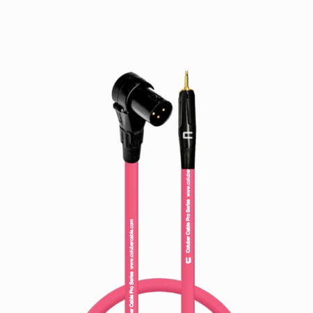 Coluber Cable Right Angle Male XLR - 3.5 TS Male 3-Pin Microphone Connector