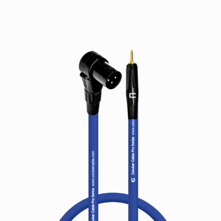Coluber Cable Right Angle Male XLR - 3.5 TS Male 3-Pin Microphone Connector