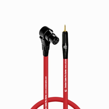 Coluber Cable - Right Angle XLR Female to 3.5 TS Male - Pro 3-Pin Connector