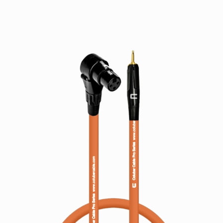 Coluber Cable - Right Angle XLR Female to 3.5 TS Male - Pro 3-Pin Connector