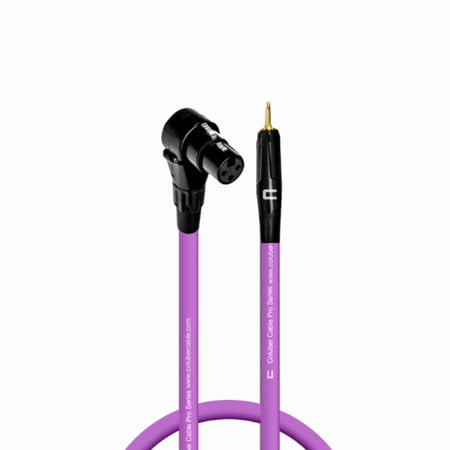 Coluber Cable - Right Angle XLR Female to 3.5 TS Male - Pro 3-Pin Connector