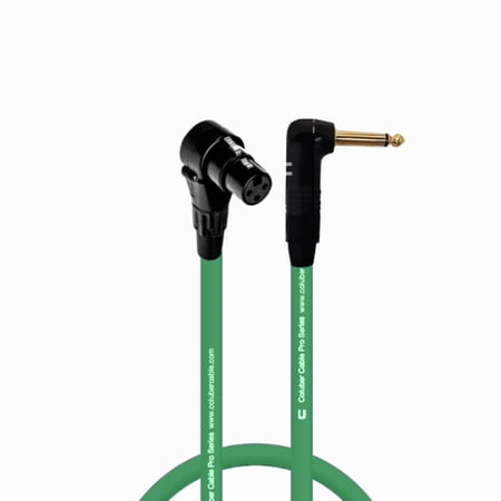 Coluber Cable Right Angle XLR Female to Right Angle 1/4" TS 3-Pin Connector