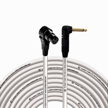 Coluber Cable Right Angle XLR Female to Right Angle 1/4" TS 3-Pin Connector