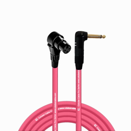 Coluber Cable Right Angle XLR Female to Right Angle 1/4" TS 3-Pin Connector