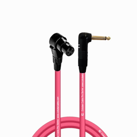 Coluber Cable Right Angle XLR Female to Right Angle 1/4" TS 3-Pin Connector