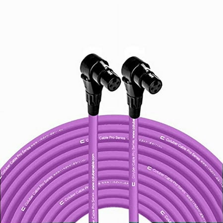 Coluber Cable - Right Angle XLR Female to Right Angle XLR Cable Female