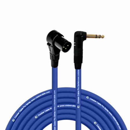 Coluber Cable Right Angle XLR Male to Right Angle 1/4" TRS 3-pin connector