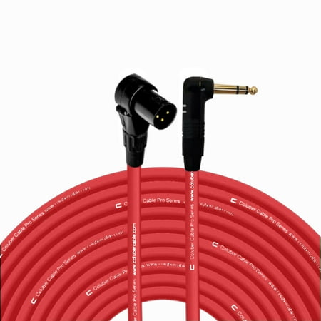 Coluber Cable Right Angle XLR Male to Right Angle 1/4" TRS 3-pin connector
