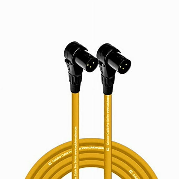Coluber Cable - Right Angle XLR Male to Right Angle XLR Male Pro Audio Cable