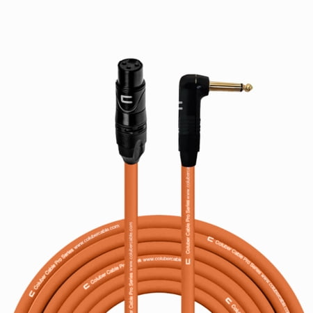 Coluber Cable Unbalanced XLR Cable Female to Right Angle 1/4" TS Connector