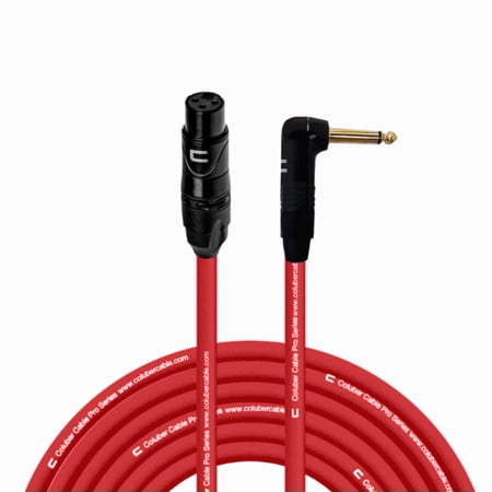 Coluber Cable Unbalanced XLR Cable Female to Right Angle 1/4" TS Connector