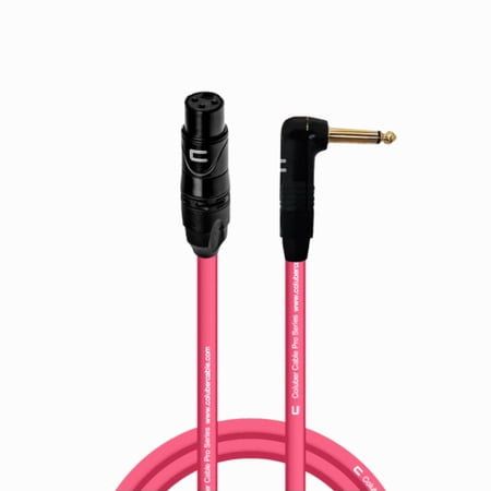 Coluber Cable Unbalanced XLR Cable Female to Right Angle 1/4" TS Connector