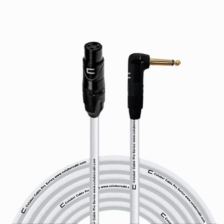 Coluber Cable Unbalanced XLR Cable Female to Right Angle 1/4" TS Connector