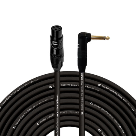 Coluber Cable Unbalanced XLR Cable Female to Right Angle 1/4" TS Connector