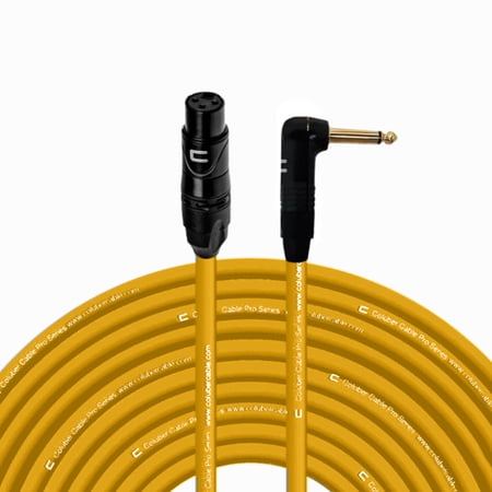 Coluber Cable Unbalanced XLR Cable Female to Right Angle 1/4" TS Connector