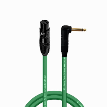 Coluber Cable Unbalanced XLR Cable Female to Right Angle 1/4" TS Connector