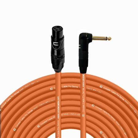 Coluber Cable Unbalanced XLR Cable Female to Right Angle 1/4" TS Connector