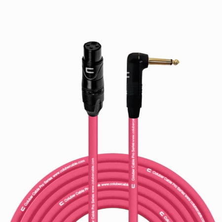 Coluber Cable Unbalanced XLR Cable Female to Right Angle 1/4" TS Connector
