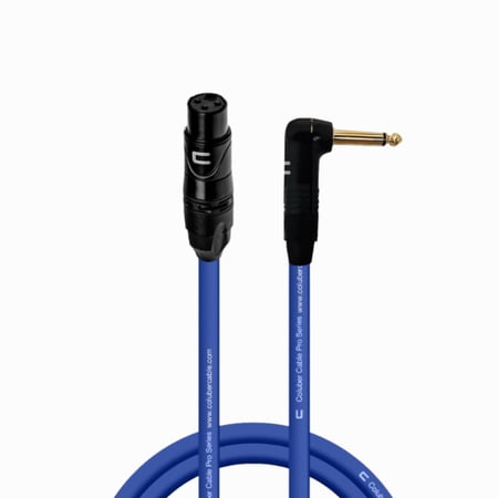 Coluber Cable Unbalanced XLR Cable Female to Right Angle 1/4" TS Connector