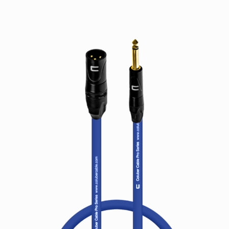 Coluber Cable - Unbalanced XLR Cable Male-1/4" TS Audio and Microphone Cable 0.5ft