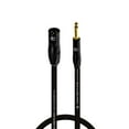 thumbnail image 1 of Coluber Cable - Unbalanced XLR Cable Male-1/4" TS Audio and Microphone Cable 0.5ft, 1 of 7