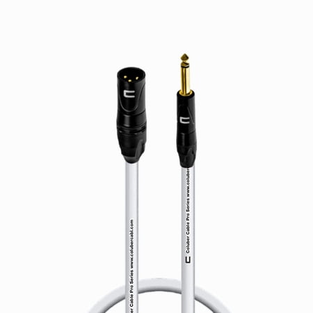 Coluber Cable - Unbalanced XLR Cable Male-1/4" TS Audio and Microphone Cable 0.5ft