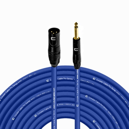 Coluber Cable - Unbalanced XLR Cable Male-1/4" TS Audio and Microphone Cable 100ft