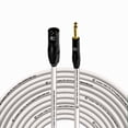 thumbnail image 1 of Coluber Cable - Unbalanced XLR Cable Male-1/4" TS Audio and Microphone Cable 100ft, 1 of 7