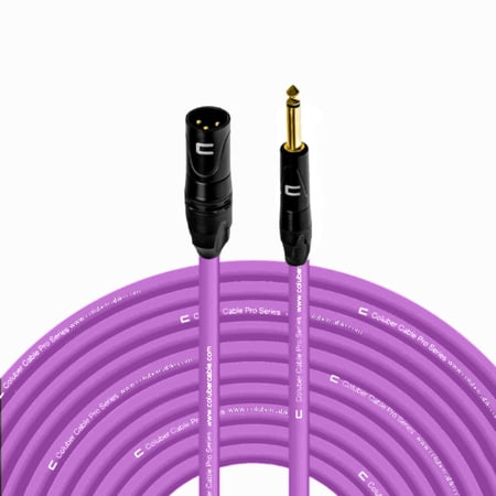 Coluber Cable - Unbalanced XLR Cable Male-1/4" TS Audio and Microphone Cable 150ft