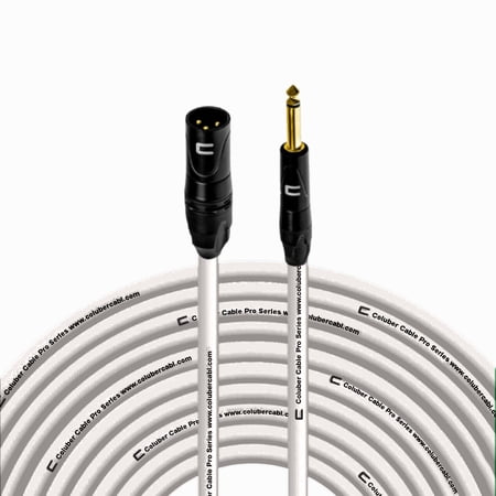 Coluber Cable - Unbalanced XLR Cable Male-1/4" TS Audio and Microphone Cable 200ft