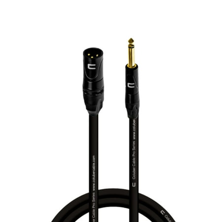 Coluber Cable - Unbalanced XLR Cable Male-1/4" TS Audio and Microphone Cable 5ft