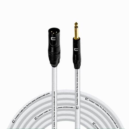 Coluber Cable - Unbalanced XLR Cable Male-1/4" TS Audio and Microphone Cable 75ft