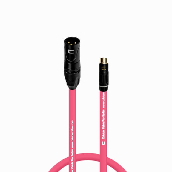 Coluber Cable Unbalanced XLR Cable Male to RCA Female Audio Music Connector